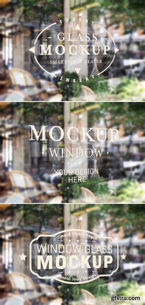 Window Glass Logo Mockup 355042752