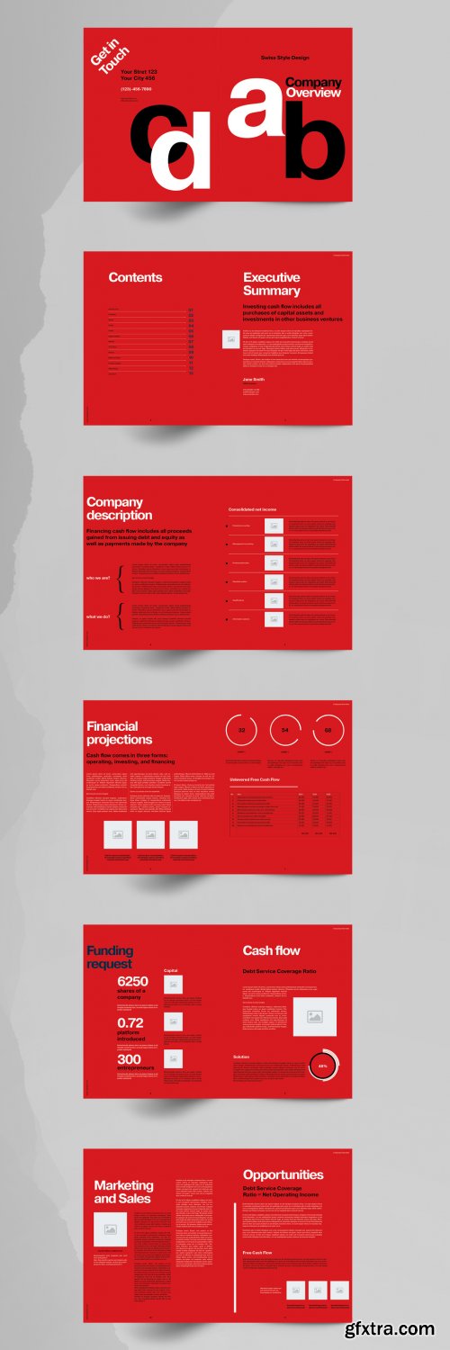 Red Business Brochure Layout 355220850