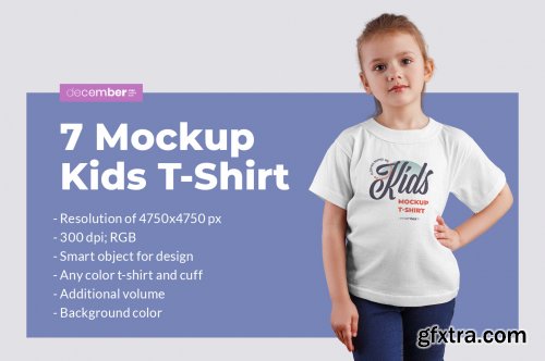 7 Kids T-Shirt Mockups