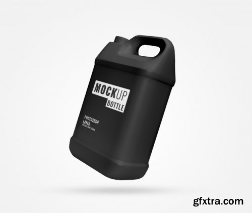 Gallon bottle realistic mockup