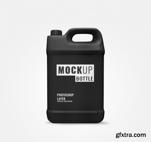 Gallon bottle realistic mockup