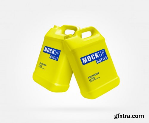 Gallon bottle realistic mockup