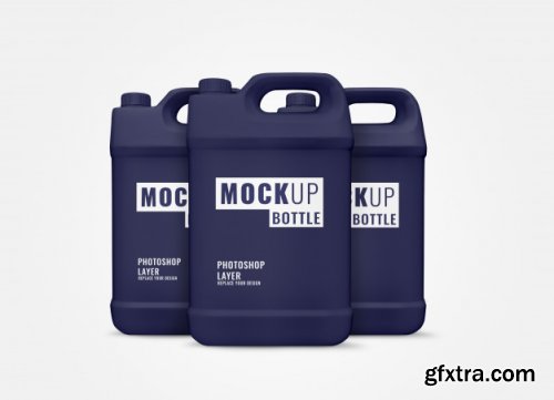 Gallon bottle realistic mockup