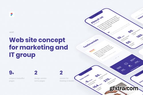 Web UI kit for Marketing or IT agency