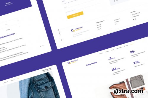 Web UI kit for Marketing or IT agency