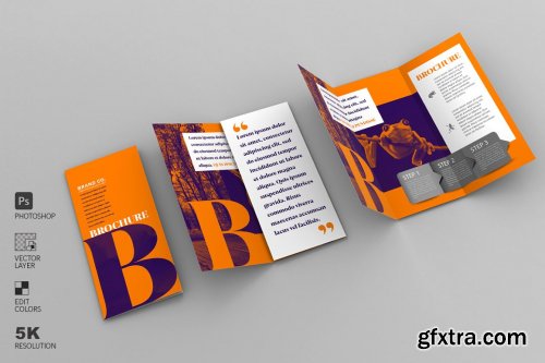 CreativeMarket - Trifold Brochure Mockup 4579621