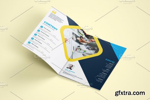 CreativeMarket - Business Magazine Brochure Template 4594009