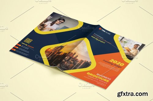 CreativeMarket - Business Magazine Brochure Template 4594009