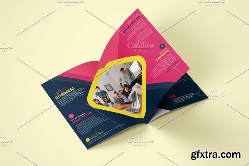 CreativeMarket - Business Magazine Brochure Template 4594009