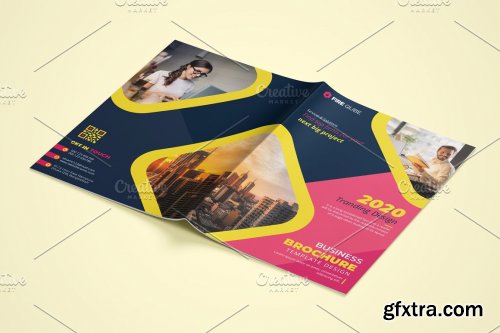 CreativeMarket - Business Magazine Brochure Template 4594009