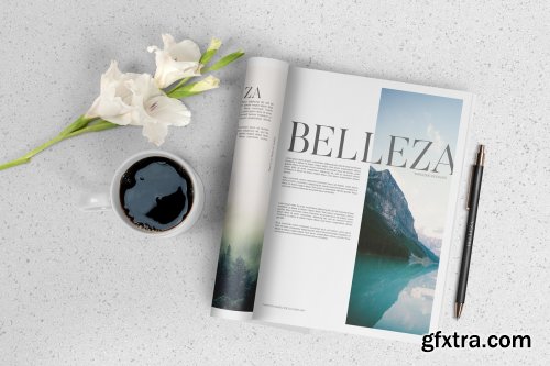 Belleza - A4 Magazine Mockups Pack