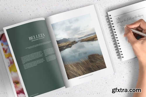 Belleza - A4 Magazine Mockups Pack