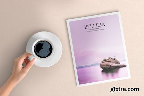 Belleza - A4 Magazine Mockups Pack