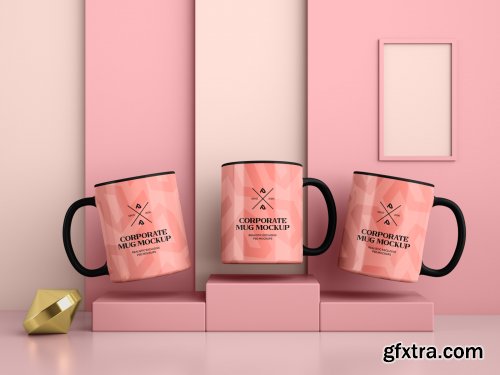 CreativeMarket - Enamel Mug and Coffee Cup Mockups Set 5050333