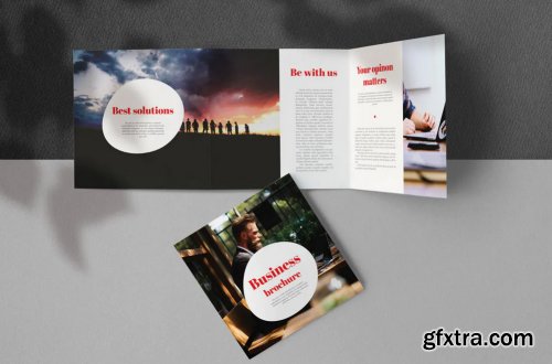 Red Square Indesign Brochure