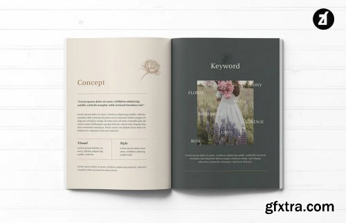 CreativeMarket - Vintage floral multi-purpose book 5048529