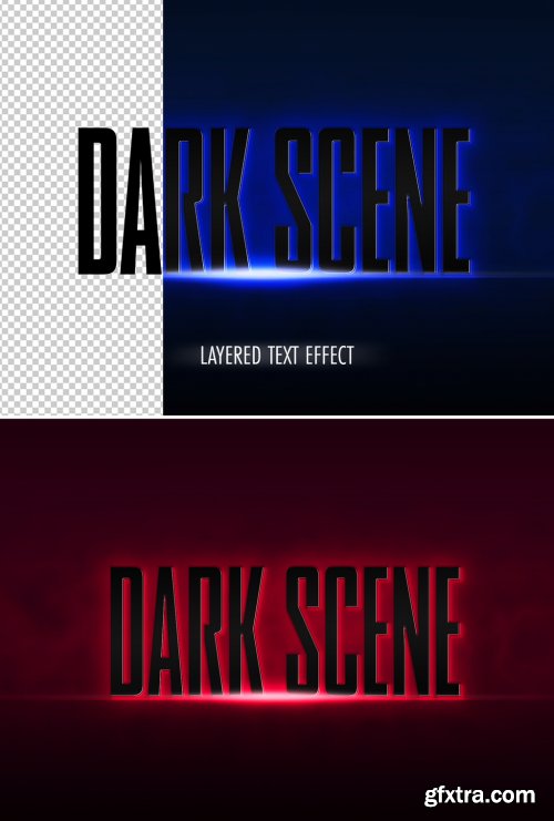 Back Lit Thriller Text Effect Mockup 356998250