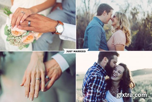 CreativeMarket - Just Married Photoshop Action 4977628