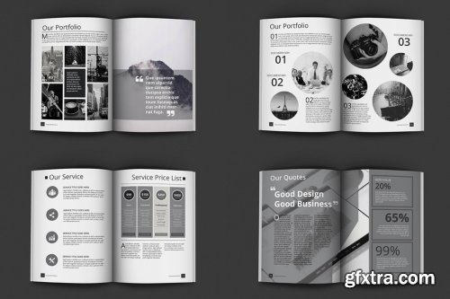 CreativeMarket - Black And White Proposal Project 4604833