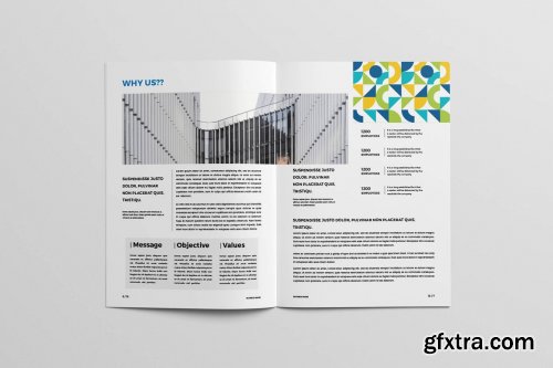 CreativeMarket - Modern Colorful Brochure 4473267