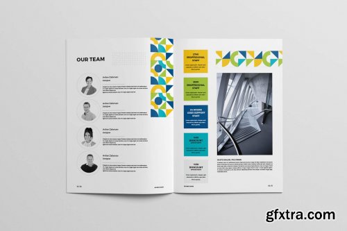 CreativeMarket - Modern Colorful Brochure 4473267