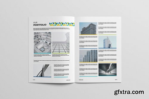 CreativeMarket - Modern Colorful Brochure 4473267