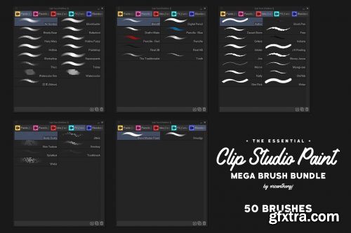 CreativeMarket - Clip Studio Paint - Mega Bundle 4456286