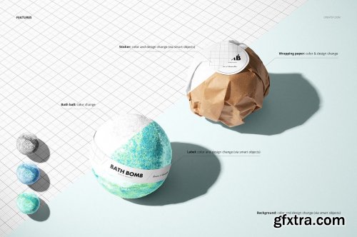 CreativeMarket - Bath Bomb Mockup Set 4906046