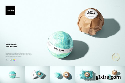 CreativeMarket - Bath Bomb Mockup Set 4906046