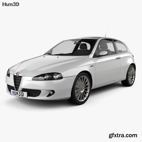 Alfa Romeo 147 3door 2009 3D model