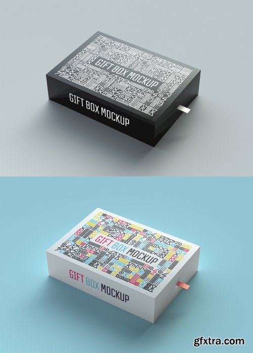 Gift Box Packaging Mockup 358393322