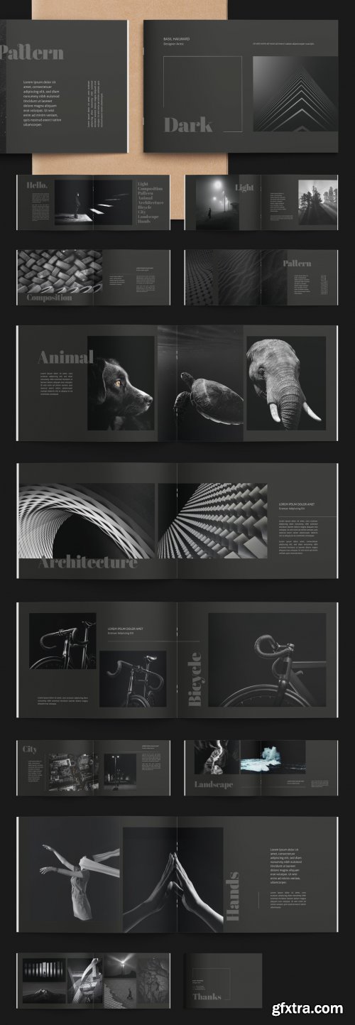 Black Portfolio Layout 358598839