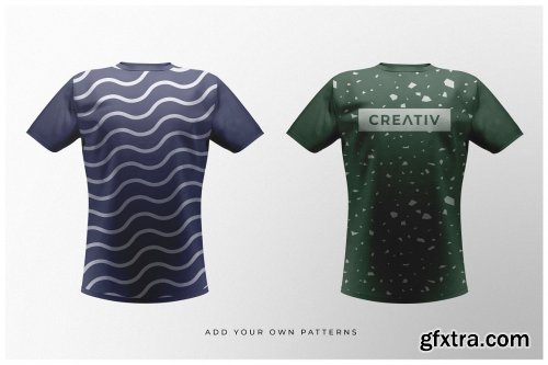 CreativeMarket - Short Sleeve T-Shirt Mockups 4831841