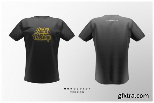 CreativeMarket - Short Sleeve T-Shirt Mockups 4831841