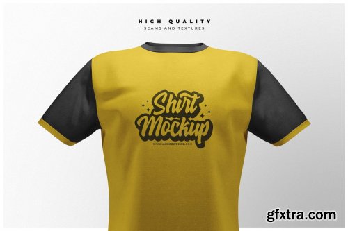 CreativeMarket - Short Sleeve T-Shirt Mockups 4831841