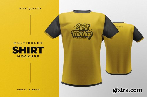 CreativeMarket - Short Sleeve T-Shirt Mockups 4831841