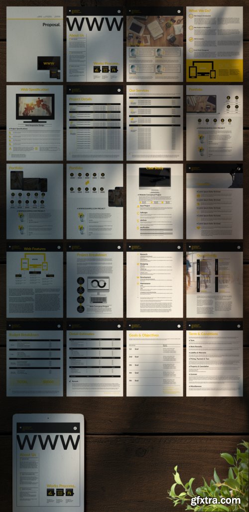 Simple Digital Proposal Layout 358644044