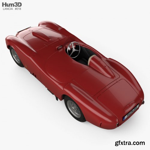 Lancia D24 Pininfarina Spider Sport 1953 3D model