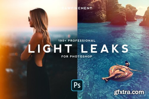 CreativeMarket - 190+ Retro Analog Light Leaks Bundle 4691496