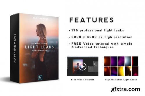 CreativeMarket - 190+ Retro Analog Light Leaks Bundle 4691496