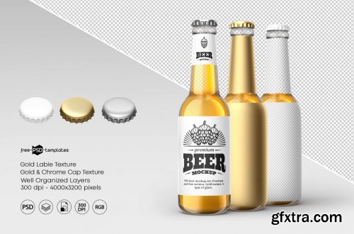 CreativeMarket - Beer Bottle Mockup Set 4615774