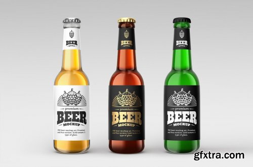 CreativeMarket - Beer Bottle Mockup Set 4615774