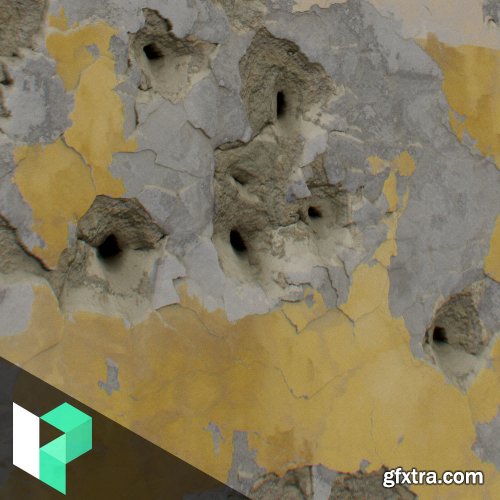 Gumroad - Plaster Wall with Parameter-driven Bullet Holes | Daniel Thiger