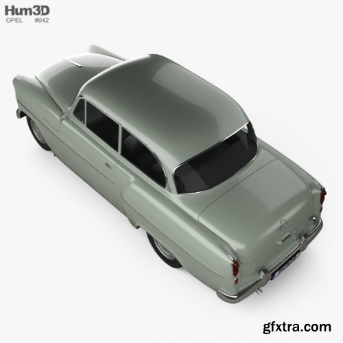 Opel Olympia Rekord 1956 3D model