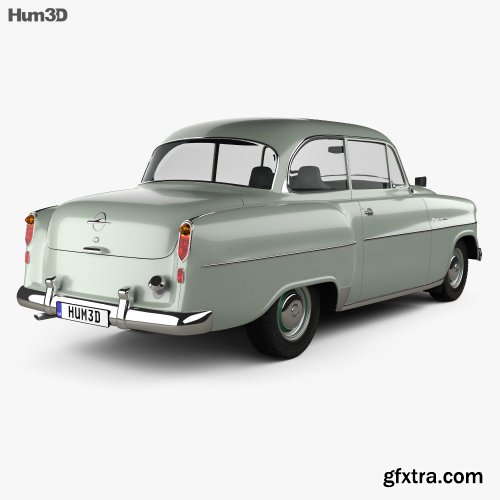 Opel Olympia Rekord 1956 3D model