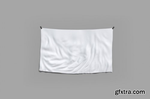CreativeMarket - Realistic Flag Mockup 4654986