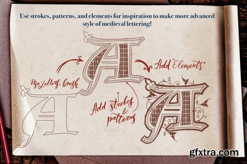 CreativeMarket - Medieval Manuscript Creator Kit 4674206