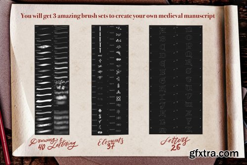 CreativeMarket - Medieval Manuscript Creator Kit 4674206