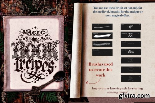 CreativeMarket - Medieval Manuscript Creator Kit 4674206