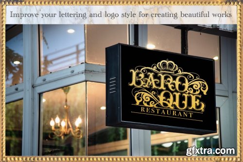 CreativeMarket - Baroque Lettering Creator Kit 4185029